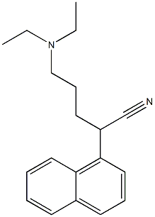 α-[3-(Diethylamino)propyl]-1-naphthaleneacetonitrile Structure