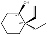 Cyclohexanol, 2-ethenyl-2-ethyl-, (1R,2R)-rel- (9CI) Struktur