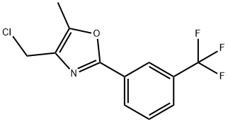 4-(CHLOROMETHYL)-5-METHYL-2-(3-(TRIFLUOROMETHYL)PHENYL)OXAZOLE Struktur