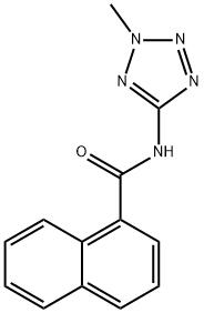 1-Naphthalenecarboxamide,N-(2-methyl-2H-tetrazol-5-yl)-(9CI) Struktur