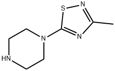 1-(3-Methyl-1,2,4-thiadiazol-5-yl)piperazine Struktur