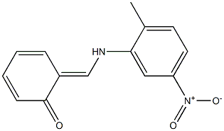 2-{[(2-methyl-5-nitrophenyl)imino]methyl}phenol Struktur