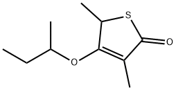 2(5H)-Thiophenone,3,5-dimethyl-4-(1-methylpropoxy)-(9CI) Struktur