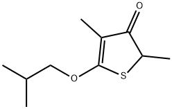 3(2H)-Thiophenone,2,4-dimethyl-5-(2-methylpropoxy)-(9CI) Struktur