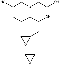 Oxirane, methyl-, polymer with oxirane, ether with 2,2-oxybisethanol (2:1), butyl ether Struktur