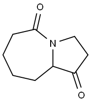 1H-Pyrrolo[1,2-a]azepine-1,5(6H)-dione,hexahydro-(9CI) Struktur