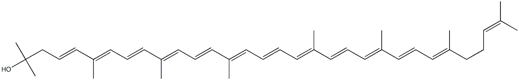 1,2-Dihydro-3,4-didehydro-ψ,ψ-carotene-1-ol Struktur