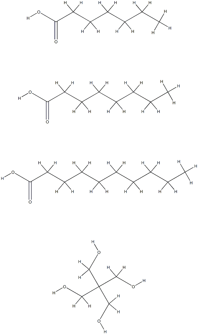 PENTAERYTHRITOL ESTER OF HEPTANOIC, CAPRYLIC, AND CAPRIC ACIDS) Struktur