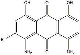 1,5(or 1,8)-diamino-2-bromo-4,8(or 4,5)-dihydroxyanthraquinone Struktur