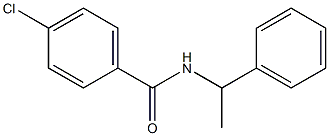 4-chloro-N-(1-phenylethyl)benzamide Struktur