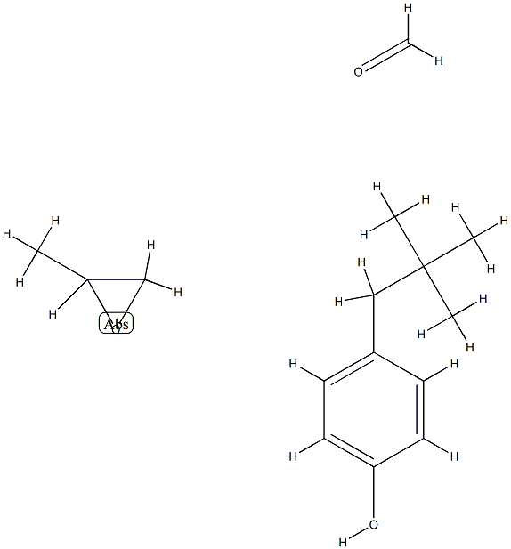 Formaldehyde, polymer with 4-(2,2-dimethylpropyl)phenol and methyloxirane Struktur