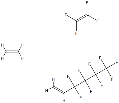 1-Hexene, 3,3,4,4,5,5,6,6,6-nonafluoro-, polymer with ethene and tetrafluoroethene Struktur