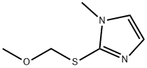 1H-Imidazole,2-[(methoxymethyl)thio]-1-methyl-(9CI) Struktur