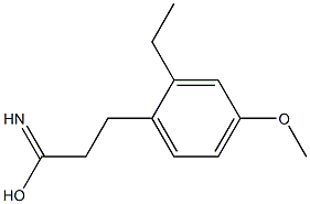 ethyl 3-(4-methoxyphenyl)propanimidoate Struktur