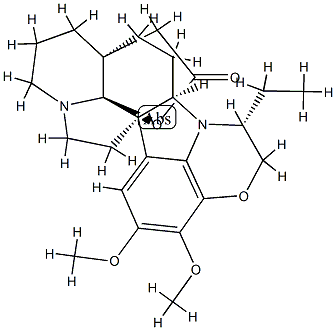 22α-Ethyl-19-hydroxy-15,16-dimethoxy-21-deoxy-4,25-secoobscurinervan-21-oic acid γ-lactone Struktur