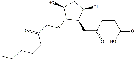 2,3-dinor-6,15-diketo-13,14-dihydroprostaglandin F1alpha Struktur