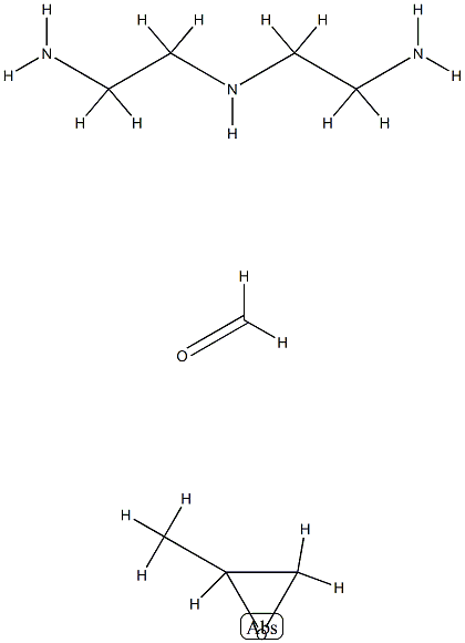 Formaldehyde, polymer with N-(2-aminoethyl)-1,2-ethanediamine and methyloxirane Struktur