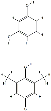 1,3-Benzenediol, reaction products with 4-chloro-2,6-dimethylphenol  Struktur