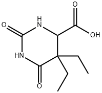 4-Pyrimidinecarboxylicacid,5,5-diethylhexahydro-2,6-dioxo-(9CI) Struktur