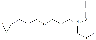 Siloxanes and Silicones, di-Me, Me 3-(oxiranylmethoxy)propyl Struktur