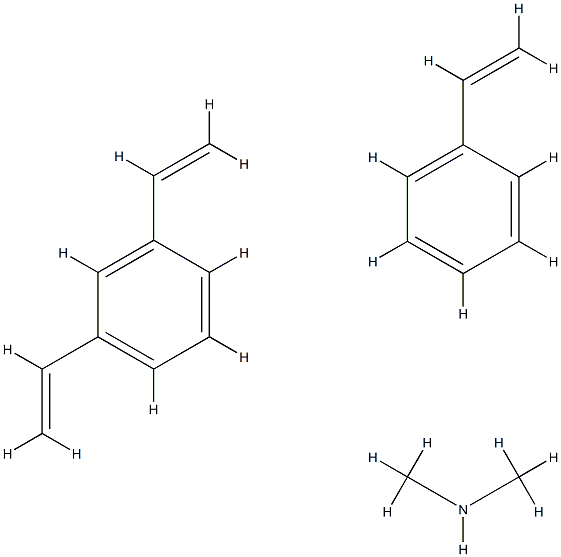 POLYSTYRENE, CROSSLINKED, TERTIARY AMINE Struktur