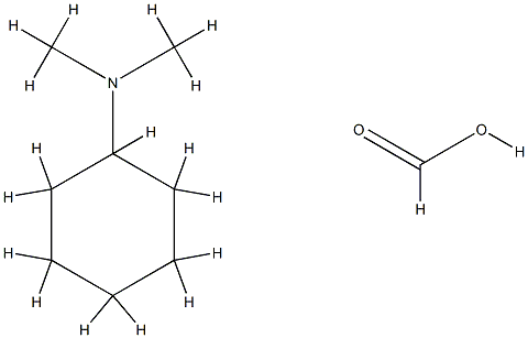 formic acid, compound with N,N-dimethylcyclohexylamine (1:1) Struktur