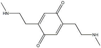 2,5-Cyclohexadiene-1,4-dione,2,5-bis[2-(methylamino)ethyl]-(9CI) Struktur