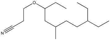 Propanenitrile, 3-(tridecyloxy)-, branched and linear Struktur