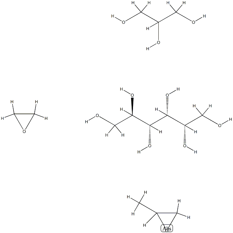 d-glucitol, polymer with methyloxirane, oxirane and1,2,3-propanetriol Struktur