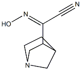 1-Azabicyclo[2.2.1]heptane-3-acetonitrile,alpha-(hydroxyimino)-(9CI) Struktur