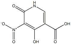 3-Pyridinecarboxylicacid,1,6-dihydro-4-hydroxy-5-nitro-6-oxo-(9CI) Struktur