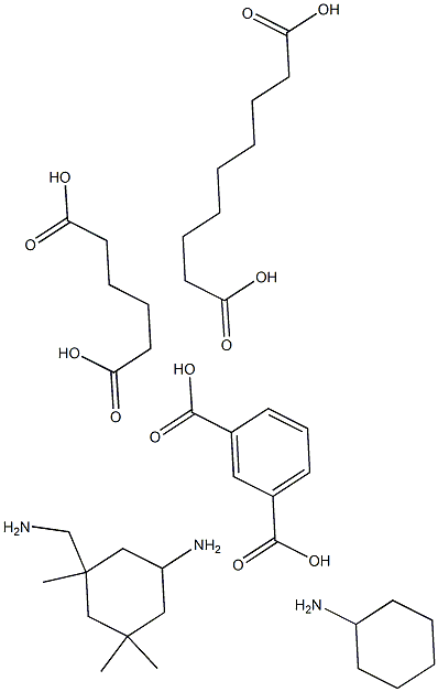 1,3-Benzenedicarboxylic acid, polymer with 5-amino-1,3,3-trimethylcyclohexanemethanamine, hexanedioic acid and nonanedioic acid, cyclohexylamine-modified Struktur