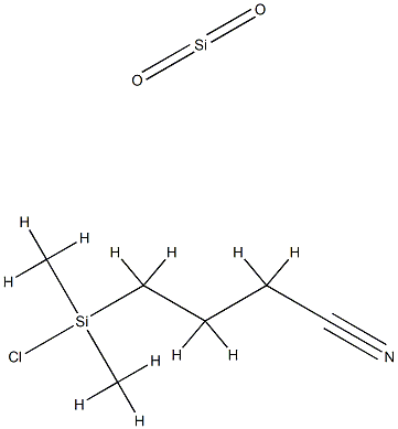 Butannitril, 4-(Chlordimethylsilyl)-, Hydrolyseprodukte mit Siliciumdioxid