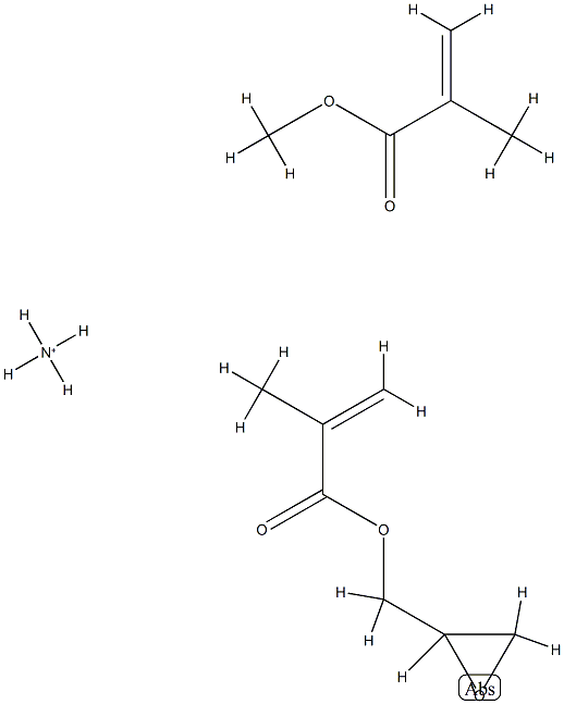 2-Propenoic acid, 2-methyl-, methyl ester, polymer with oxiranylmethyl 2-methyl-2-propenoate, ammonia-modified Struktur