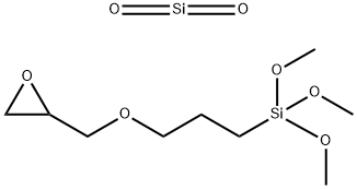 Silane, trimethoxy3-(oxiranylmethoxy)propyl-, hydrolysis products with silica Struktur