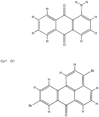 9,10-Anthracenedione, 1-amino-, reaction products with copper oxide (CuO) and 3,9-dibromo-7H-benz[de]anthracen-7-one, chlorinated Struktur