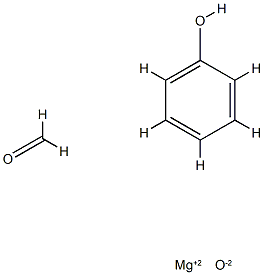 Phenol, polymer with formaldehyde, magnesium oxide complex Struktur