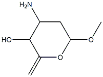 Hex-5-enopyranoside, methyl 3-amino-2,3,6-trideoxy- (9CI) Struktur