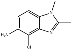 1H-Benzimidazol-5-amine,4-chloro-1,2-dimethyl-(9CI) Struktur