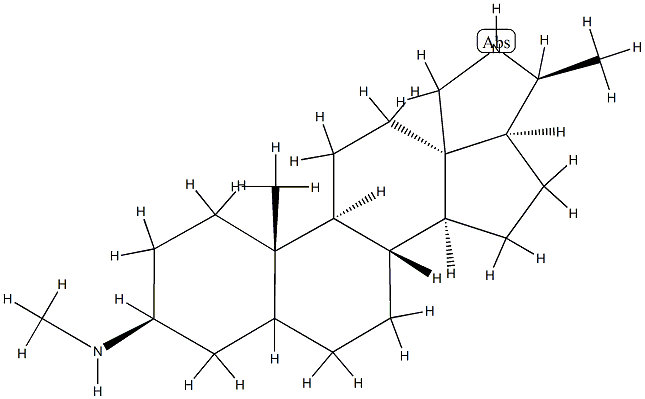 3β-(Methylamino)-23-norconanine Struktur