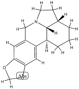 (12α,16α)-9,10-[Methylenebis(oxy)]galanthan Struktur