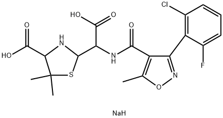 Flucloxacillin Sodium Impurity A Struktur