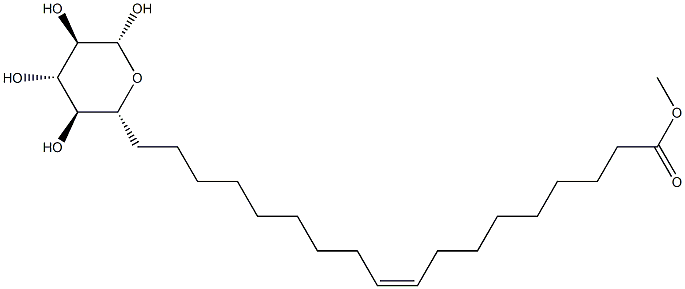 β-D-Glucopyranose 6-[(9Z)-9-octadecenoate] Struktur