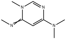 4-Pyrimidinamine,1,6-dihydro-N,N,1-trimethyl-6-(methylimino)-(9CI) Struktur