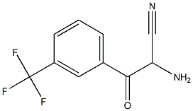 Benzenepropanenitrile,  -alpha--amino--bta--oxo-3-(trifluoromethyl)- Struktur