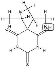 4(1H)-Pyrimidinone,5-ethyltetrahydro-5-(1-methylethyl)-2,6-dithioxo-(9CI) Struktur