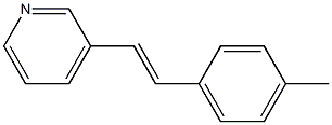 (E)-3-(2-(4-Methylphenyl)ethenylpyridine Struktur