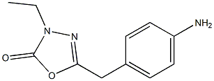 1,3,4-Oxadiazol-2(3H)-one,5-[(4-aminophenyl)methyl]-3-ethyl-(9CI) Struktur