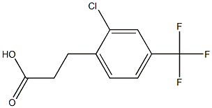 3-(2-Chloro-4-trifluoromethyl-phenyl)-propionic acid Struktur