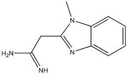 1H-Benzimidazole-2-ethanimidamide,1-methyl-(9CI) Struktur